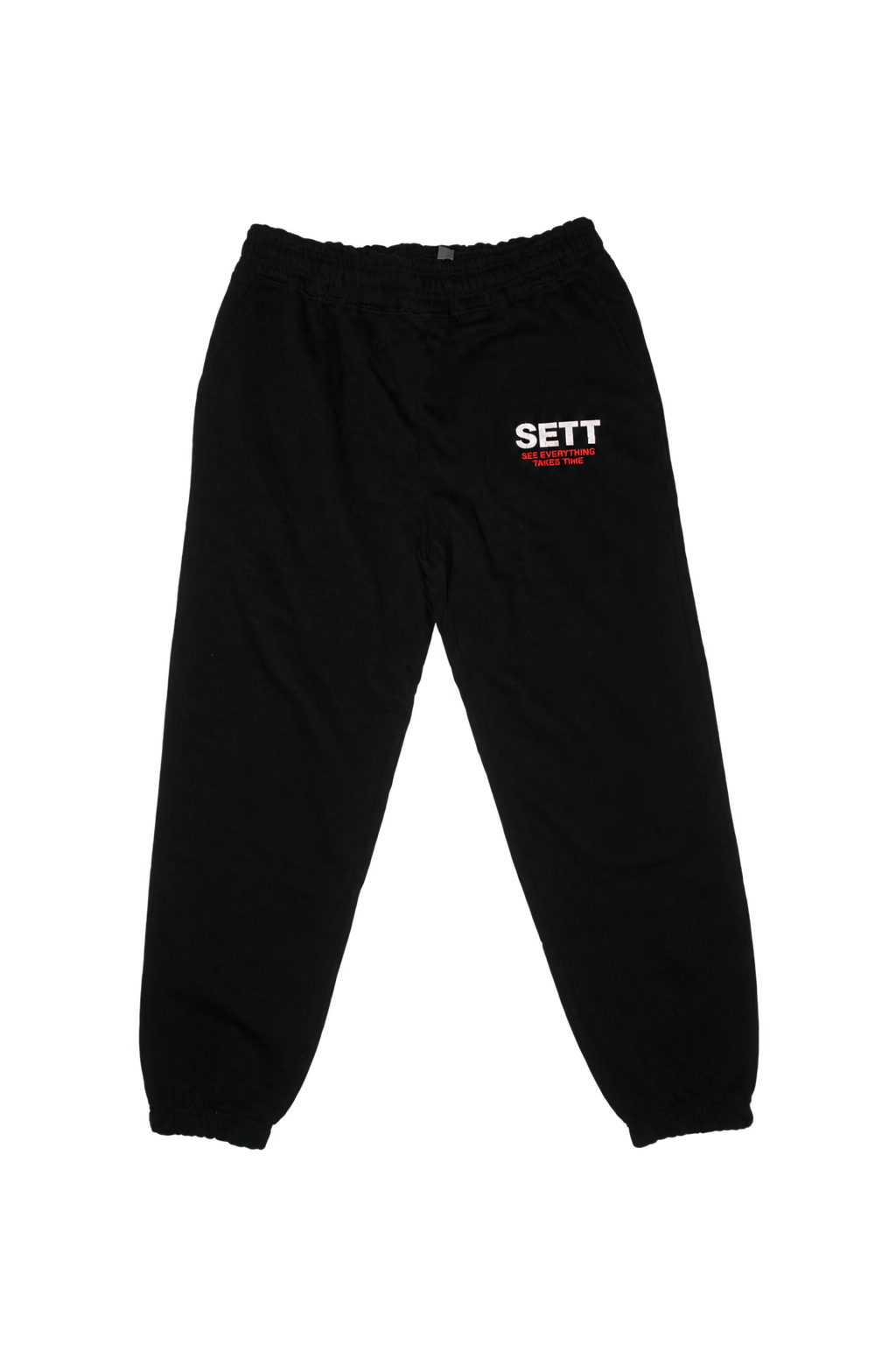 Black sweatpants background removal, first photo