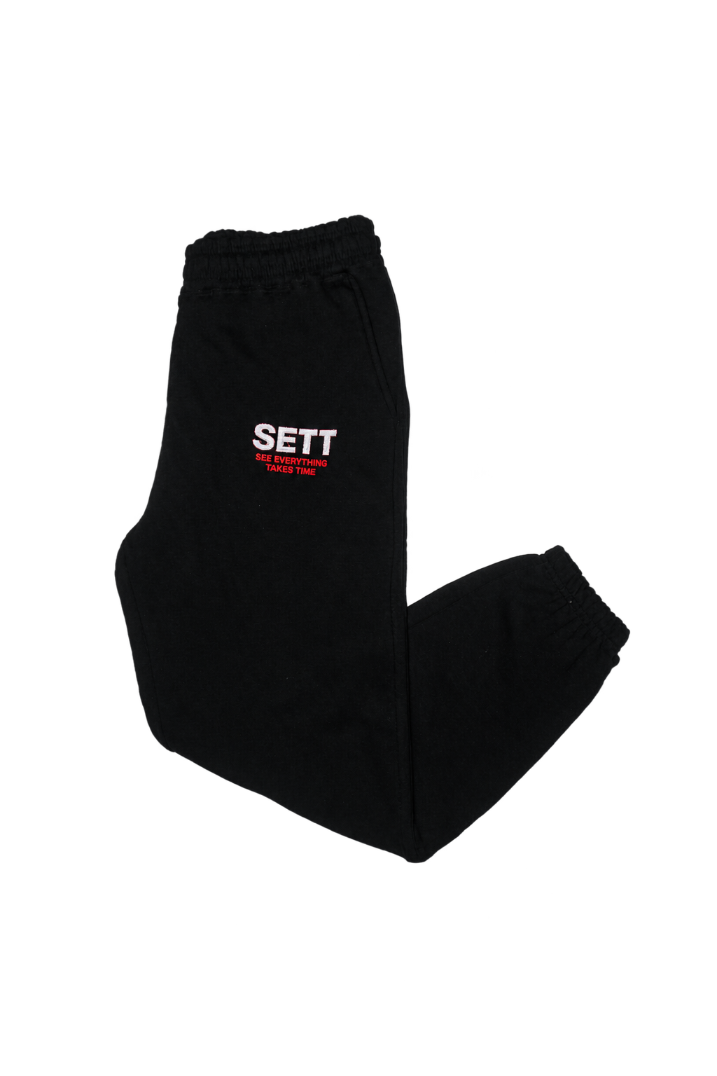 Black sweatpants background removal, third photo